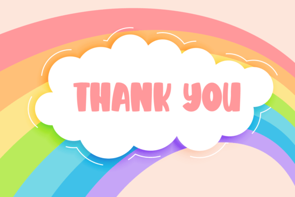 Bright Rainbow Font - Preview 4