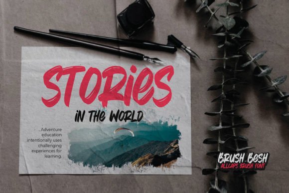 Brush Besh Font - Preview 4