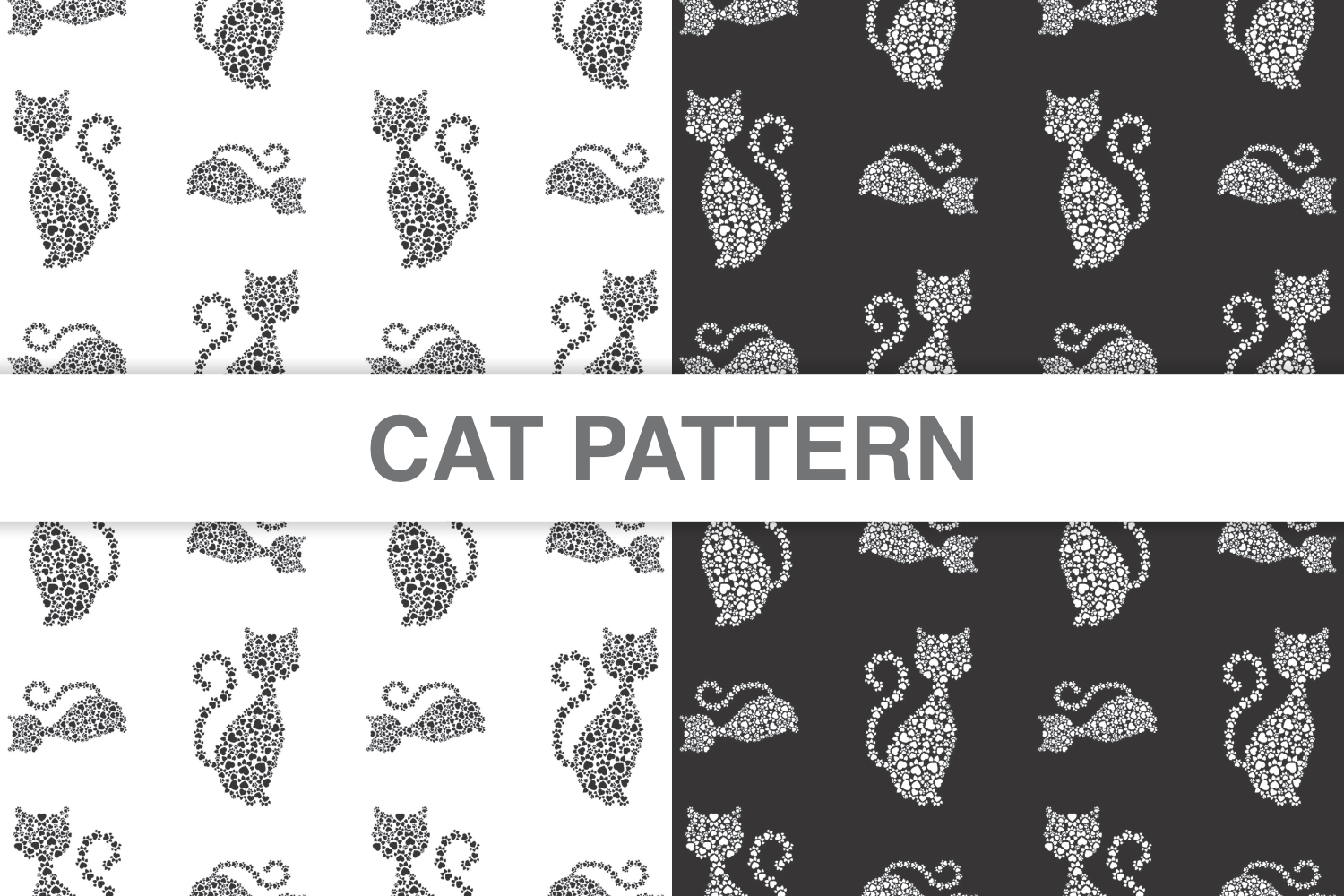 Cat M Pattern Example Cat Pattern V4 Graphic by lerima · Creative Fabrica