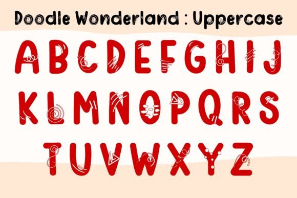 Doodle Wonderland Font PNG with transparent background - Preview 2