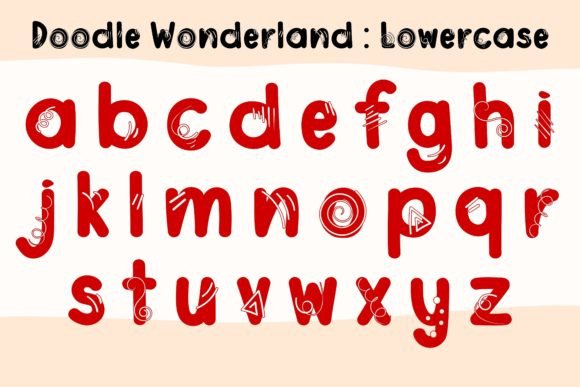 Doodle Wonderland Font PNG with transparent background - Preview 3