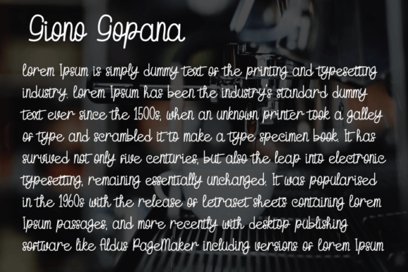 Giono Gopana Font - Preview 2