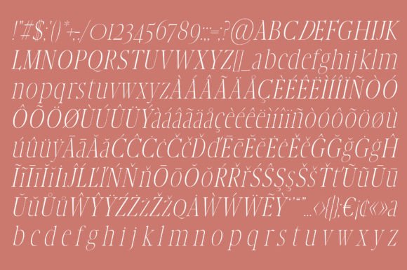 Luce Font PNG with transparent background - Preview 4