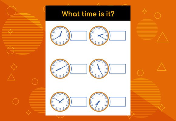 Learning Time Esl Worksheet Learning Time. Educational Worksheet Bundle Bundle · Creative Fabrica
