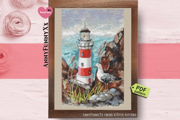 Lighthouse Cross Stitch Pattern PDF