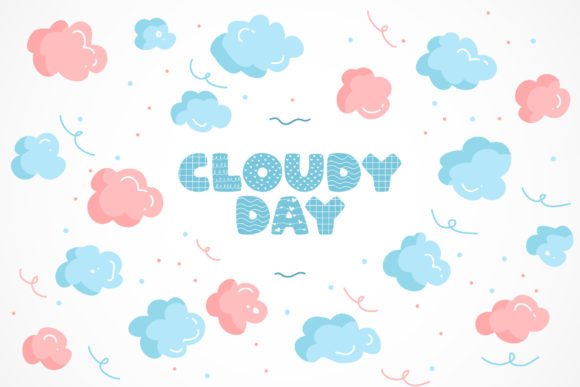 Luna Cute Font PNG with transparent background - Preview 2