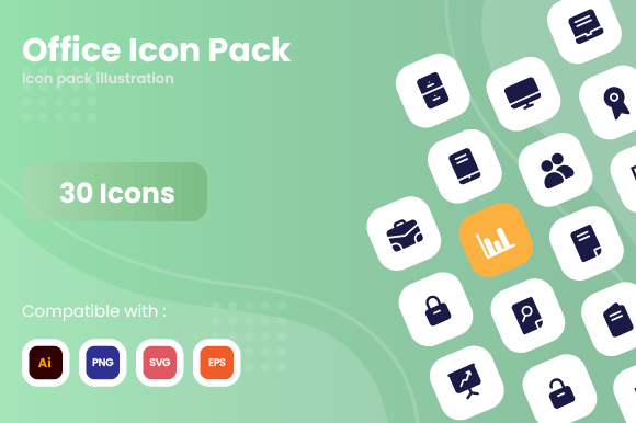 Office Icon Pack Graphic by fitrihanung · Creative Fabrica