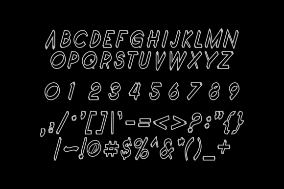 Pelor Balap Font PNG with transparent background - Preview 3