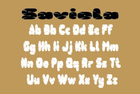 Saviola Font PNG with transparent background - Preview 6