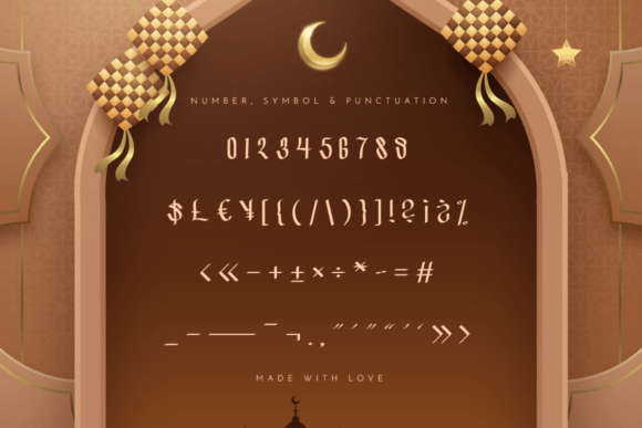 Selamat Ramadhan Font PNG with transparent background - Preview 2