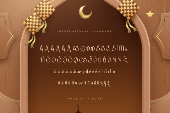 Selamat Ramadhan Font PNG with transparent background - Preview 3