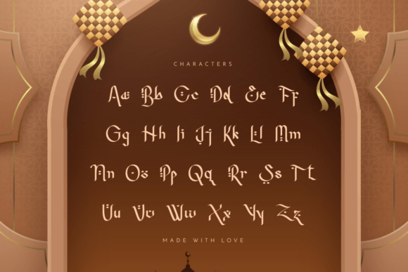 Selamat Ramadhan Font PNG with transparent background - Preview 1