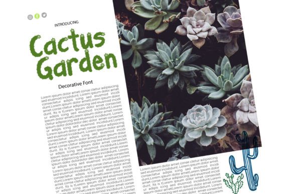 Cactus Garden Font - Preview 2