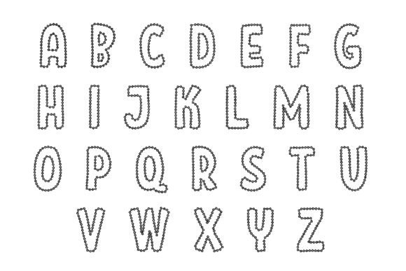 Floral Font - Preview 2