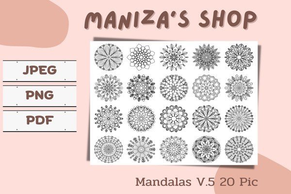 Mandalas Graphic by ManiZa's Shop · Creative Fabrica
