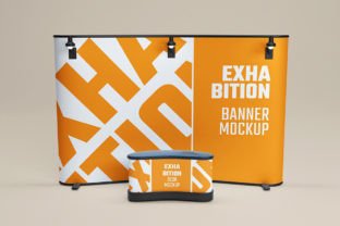 PSD Exhibition Stand Mockup Graphic by sujhonsharma · Creative Fabrica
