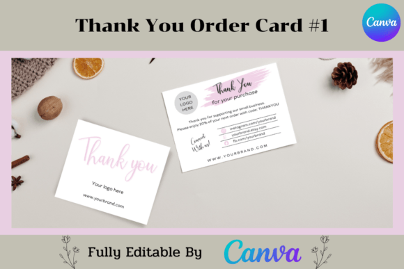 Thank You Card Template for CANVA