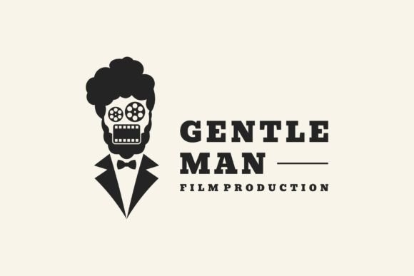 Vintage Film Camera Gentleman Logo