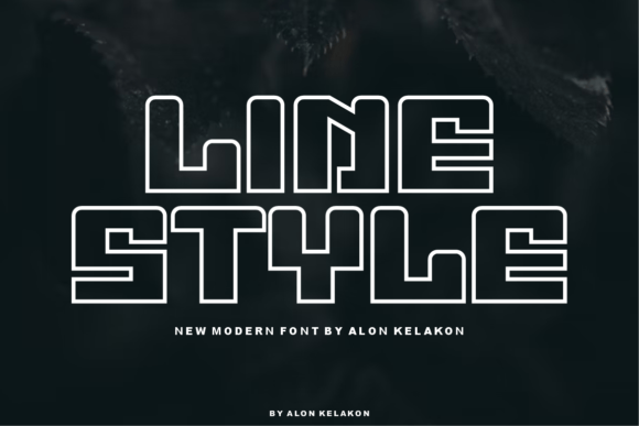 Avageri Line Font PNG with transparent background - Preview 1