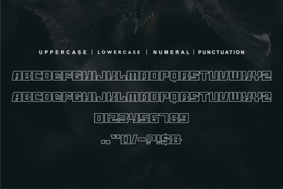 Avageri Line Font PNG with transparent background - Preview 3
