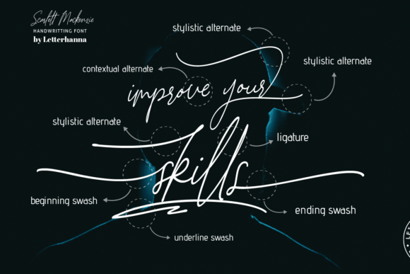 Scarlett Mackenzie Font PNG with transparent background - Preview 1