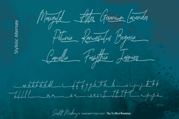 Scarlett Mackenzie Font PNG with transparent background - Preview 6