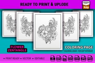 Doodle Flower Coloring Page & Books Graphic by GraphicArt · Creative ...