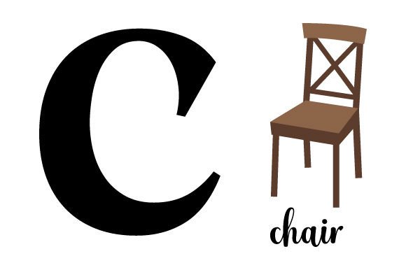 Big letter chair c 座椅子 Big letter chair c 座椅子 Big letter