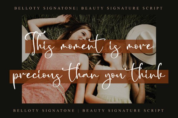Belloty Signatone Font - Preview 6
