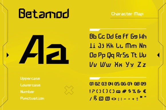 Betamod Font - Preview 1