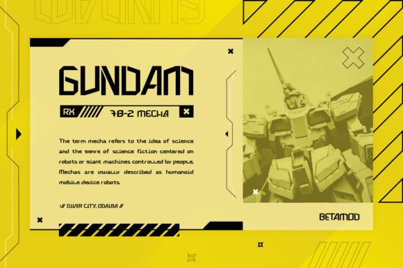 Betamod Font - Preview 4