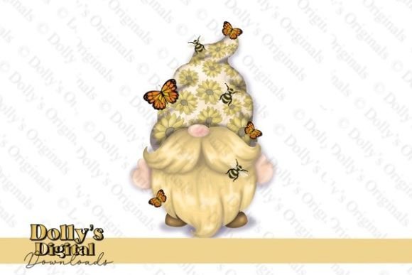 Butterfly and Bee Gonk PNG Sublimation Graphic Illustrations By Dolly’s Digital Designs
