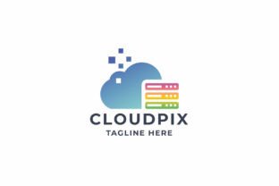 Cloud Pixel Tech Logo Graphic by 10point5star · Creative Fabrica