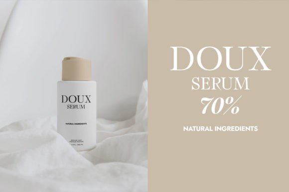 Doux Font PNG with transparent background - Preview 2
