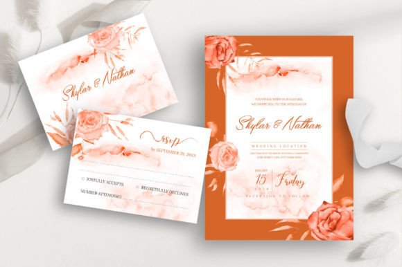 Floral Watercolor Wedding Templates