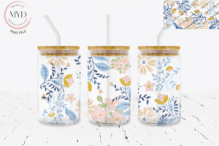 Glass Can 16 Oz Retro Sublimation Design Graphic by MYD Designs Co ...