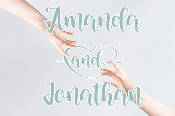 Groovy of Love Font PNG with transparent background - Preview 3