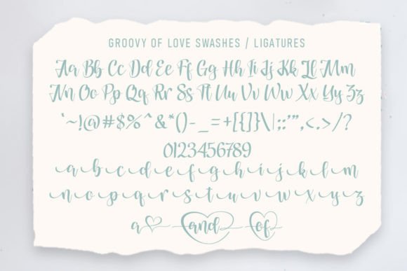 Groovy of Love Font PNG with transparent background - Preview 6