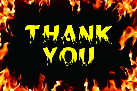 Hotfire Font PNG with transparent background - Preview 4