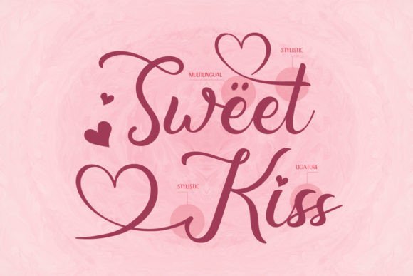 Heartline Font PNG with transparent background - Preview 3