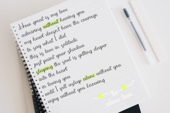 Love Situation Font PNG with transparent background - Preview 1