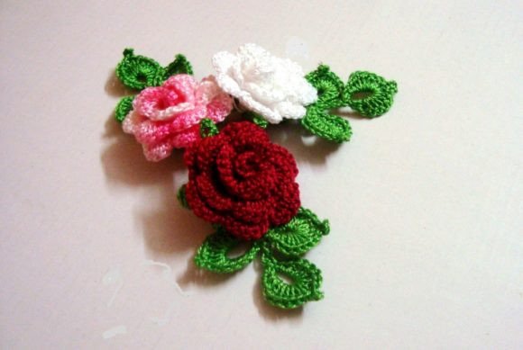 Mini Roses with Leaves