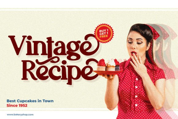 Murray Vintage Font PNG with transparent background - Preview 2
