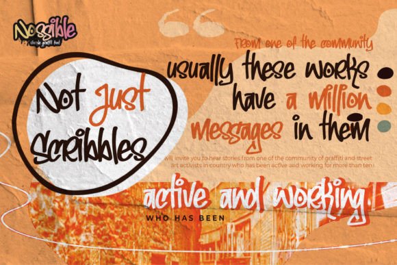 Nossible Font PNG with transparent background - Preview 2