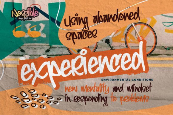 Nossible Font PNG with transparent background - Preview 3