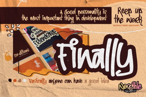 Nossible Font PNG with transparent background - Preview 5