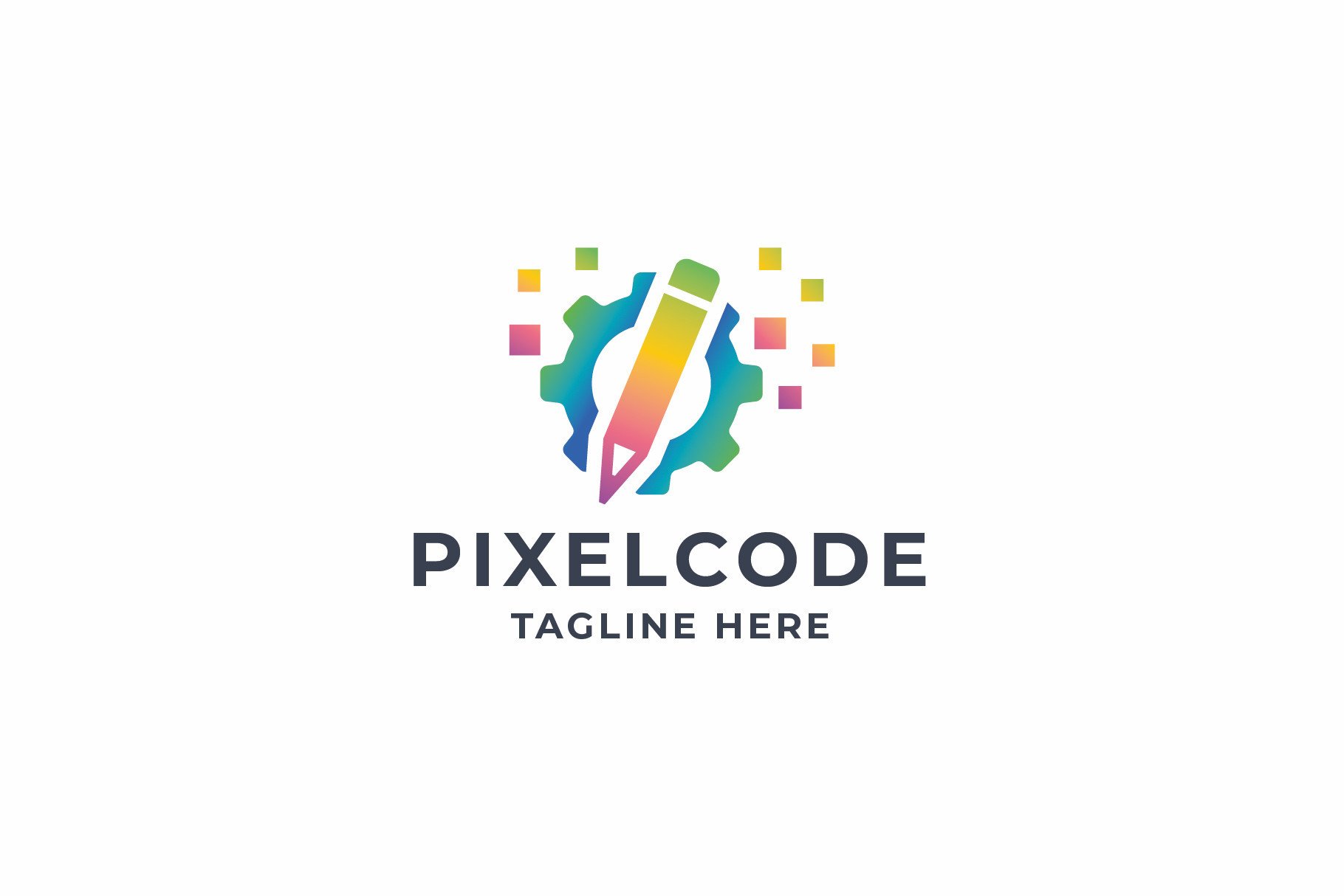 Pixel Code Logo Graphic by 10point5star · Creative Fabrica