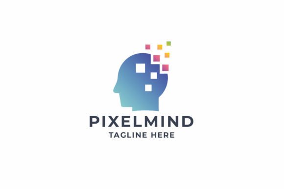 Pixel Mind Logo Graphic by 10point5star · Creative Fabrica