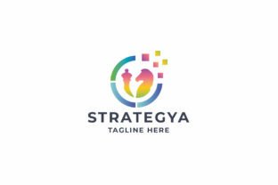 Pixel Strategy Logo Graphic by 10point5star · Creative Fabrica