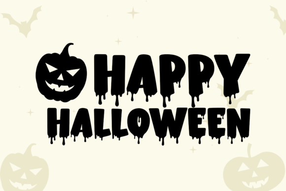 Scary Drips Font PNG with transparent background - Preview 3